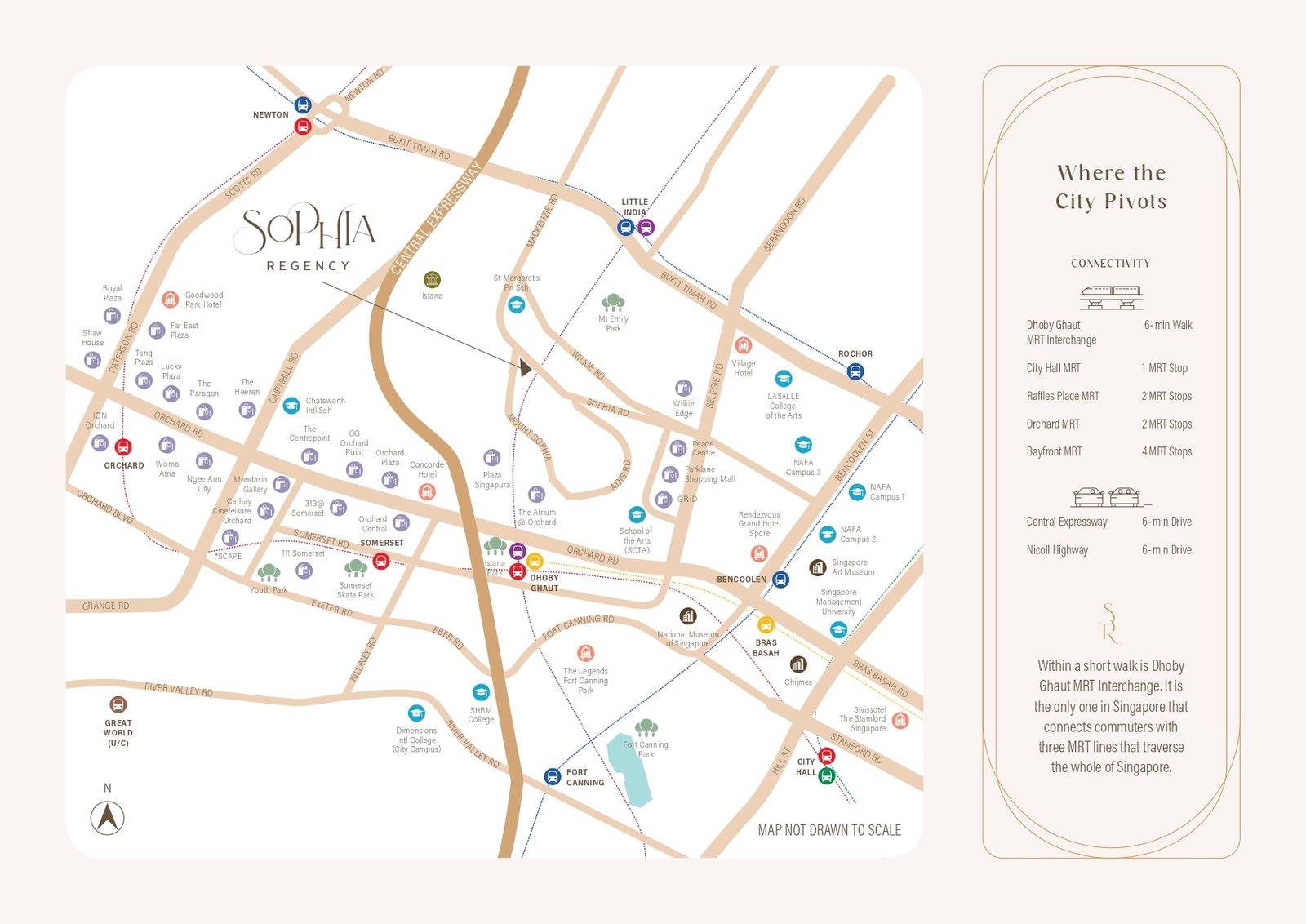 Sophia Regency location map near District 9 amenities